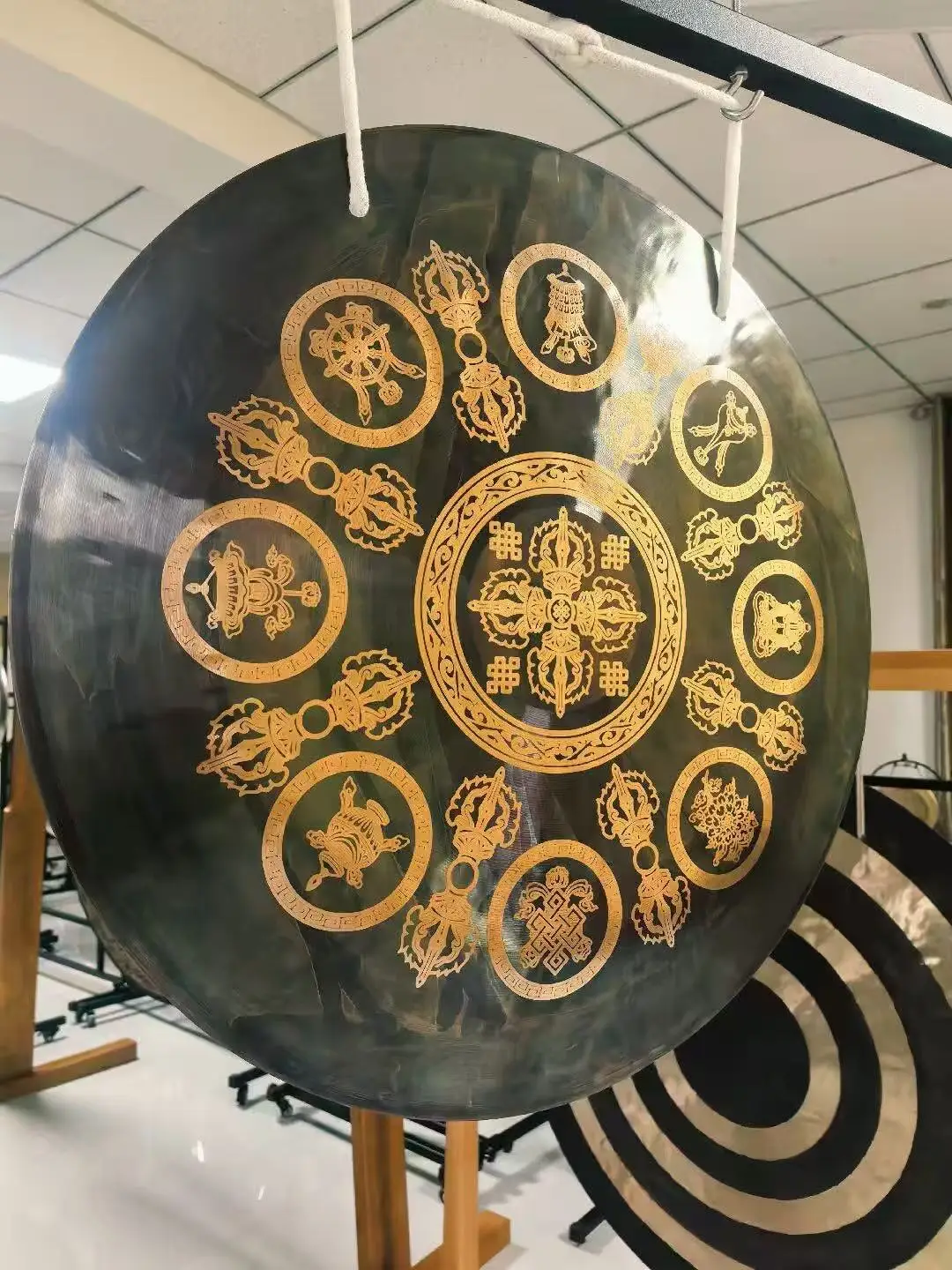 Arborea Sound Healing Gongs-16”-36” Nepalese Bronze Wind Gong with a free Mallet for Sound Bath, Meditation and Therapy