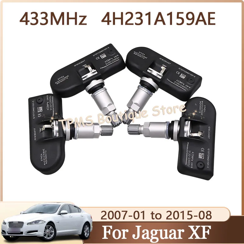 

Tyre Pressure Monitoring System 4pcs 433MHz 4H231A159AE For Jaguar XF XJ XK X-Type Vanden Plas Super V8 S-Type Car Accessories