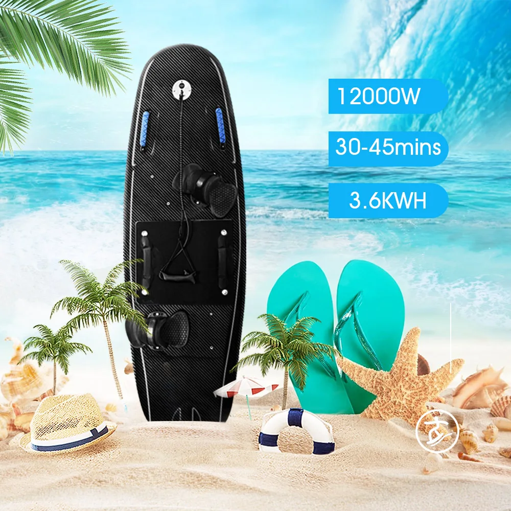 Powerful 12KW Sea Extreme Sports Electric Surfboard With High Speed About 60km/h For Adults