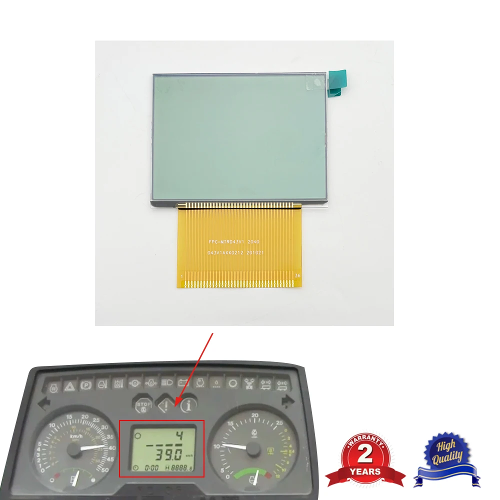 For Massey Ferguson LCD Display For John Deere Tractors Instrument Cluster Screen Pixel Repair