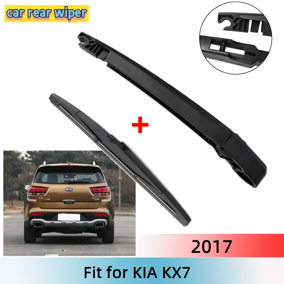 

Комплект щеток и рычагов заднего стеклоочистителя для KIA KX7 2017, лобовое стекло, заднее окно