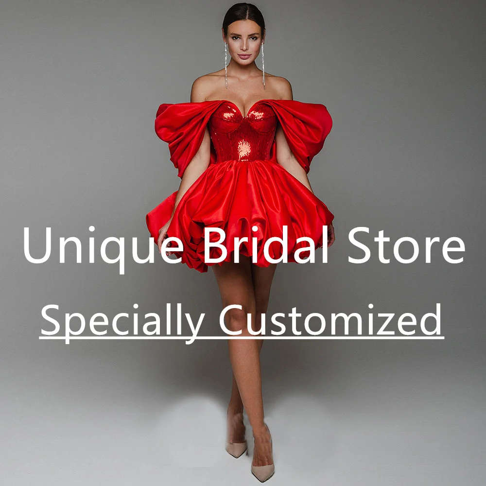 Sukienki na studniówkę w kształcie litery A, z odkrytymi ramionami, cekinami, falbanami, odkrytymi plecami, sznurowane, satynowe, wysokiej jakości, na przyjęcia, suknie dla kobiet, szyte na miarę.