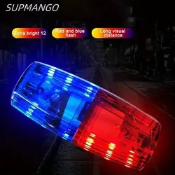 Rosso blu LED spalla spia polizia spalla Clip luce igienico-sanitaria lavoratore sicurezza pattuglia allarme segnale Flash lampada stroboscopica