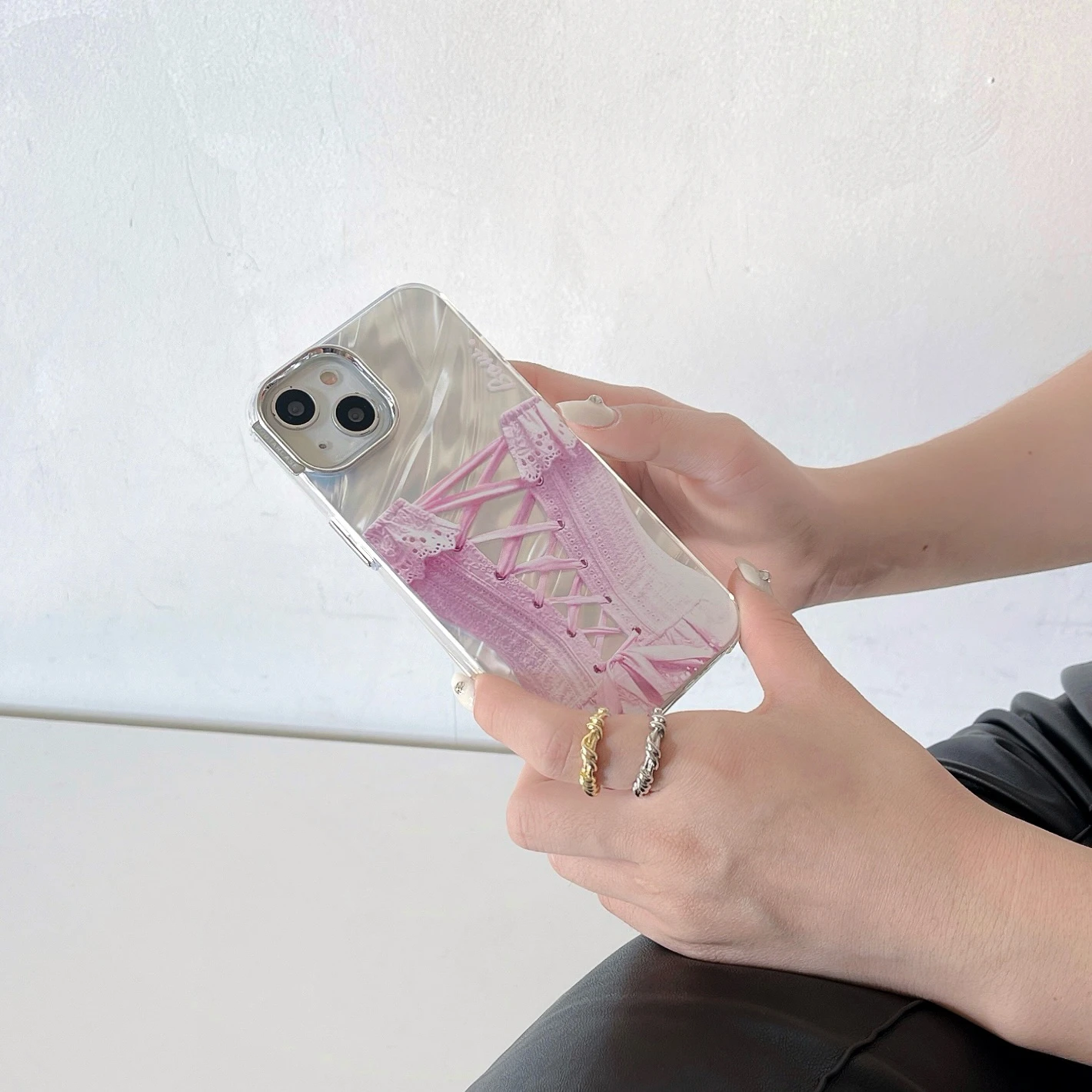 INS Pink Leotard Case for iPhone 15 14 13 Pro Max 12 11 Pro Plus shockproof Silicone Cover image 5