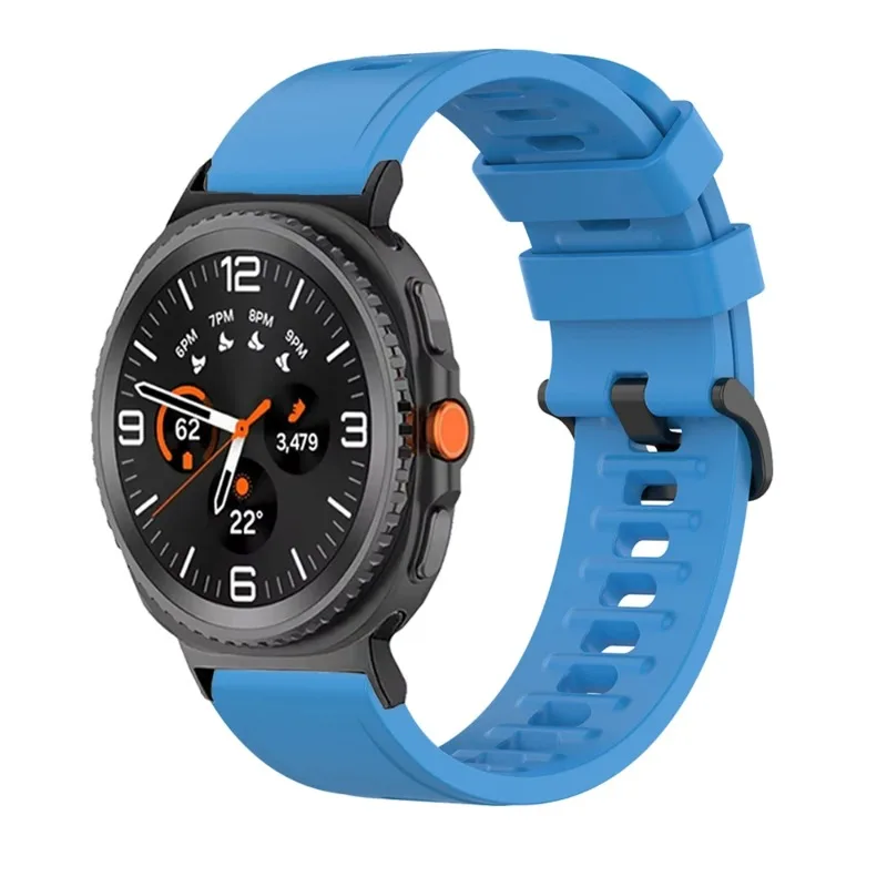 Correa de silicona suave para Samsung Galaxy Watch 8 44/40mm Classic 46mm pulsera deportiva transpirable para Galaxy Watch Ultra 2025 47mm