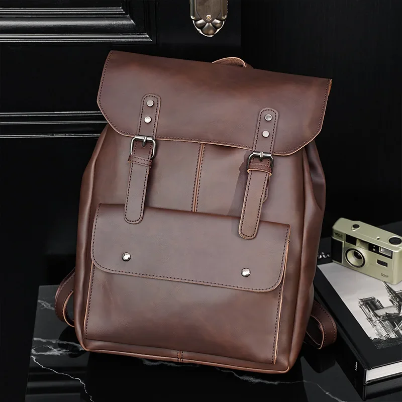 

Vintage Design Backpack Men Fashion Luxury Backpack Men Women Large Capacity Unisex Backpack Travel Laptop Backpacks Handbags