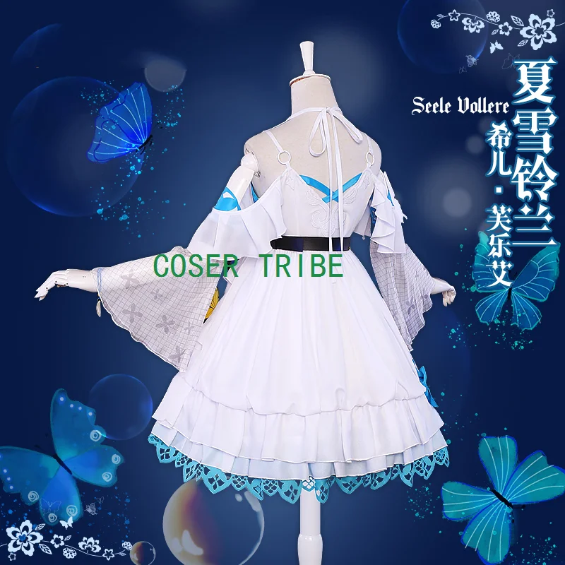 Honkai Impact 3rd Seele Vollerei Women Summer Snow Lily Of The Valley Cosplay Costume Cos Game Anime Party Uniform Hallowen