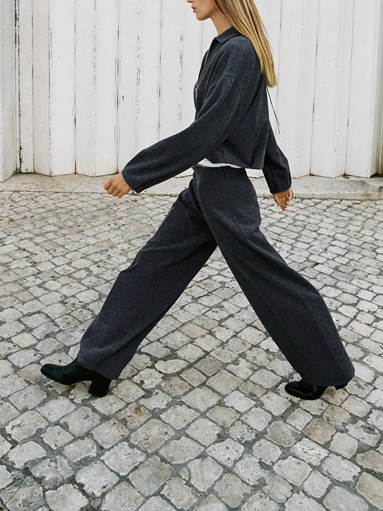 شتاء 2025 جديد المرأة Jaet ملابس خارجية منقوشة السراويل عادية Sle طويلة Sve ort طول زر إغلاق مادة أخرى 00% #3