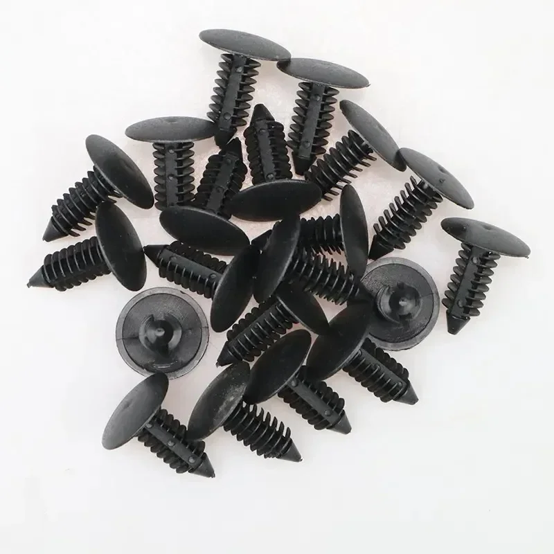 20/50Pcs Auto Fastener Fit 8mm Hole Nylon Car Clips Fender Bumper Shield Retainer Plastic Rivet for GM Ford Chrysler Automobile