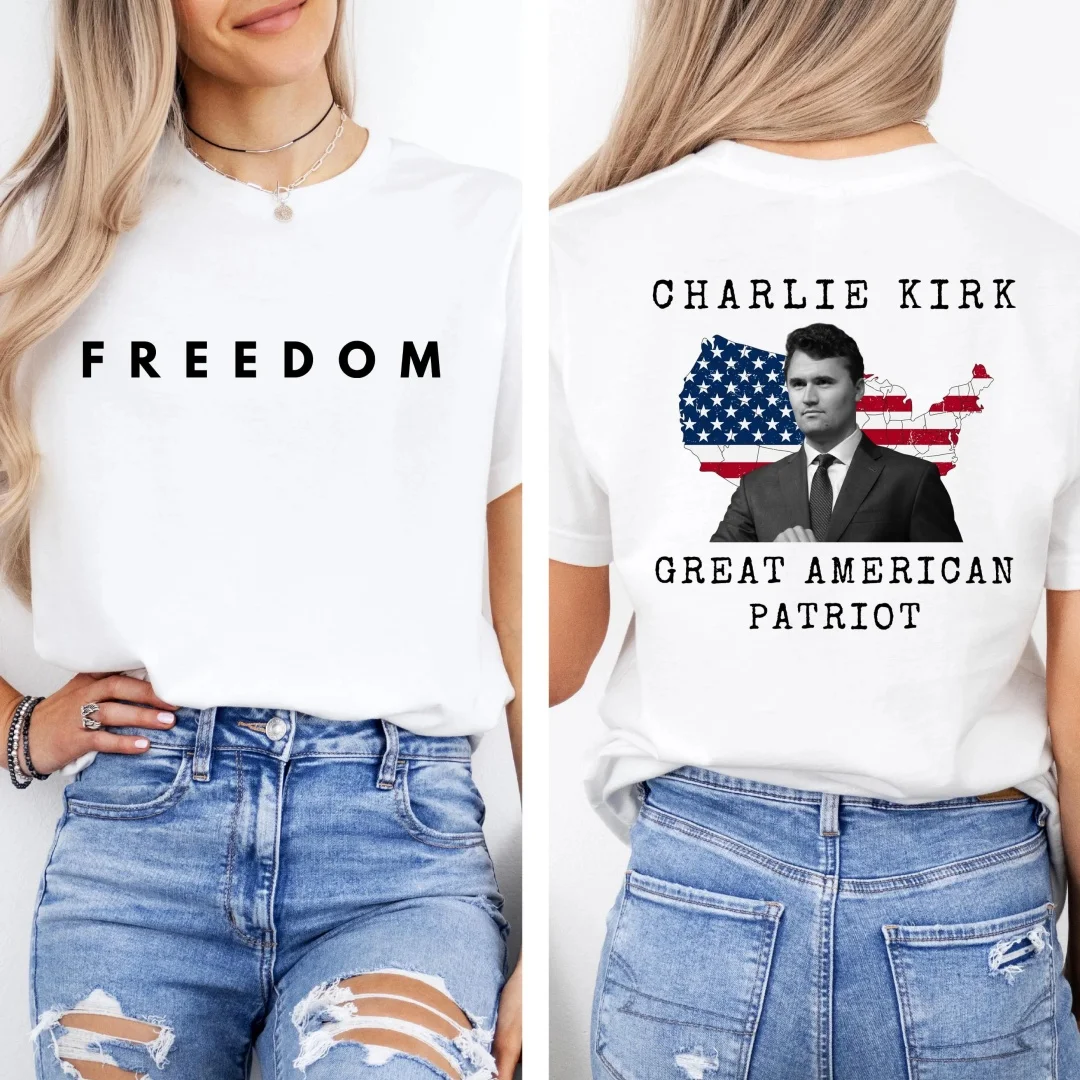Camisa Charlie Kirk 2028, a liberdade não é grátis, camisa republicana, camisa patriótica Charlie Kirk, top de conscientização política