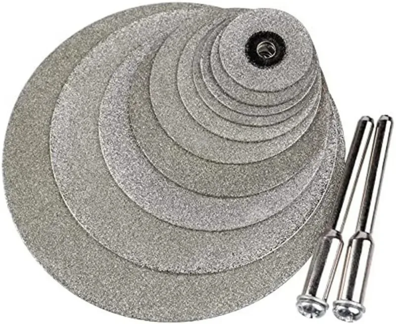 22mm Diamantdoorslijpschijf 3mm Wieldoorn voor Metaal Rotary Tool Elektrische Grinder Onderdelen Zaagblad Set HSS mini Cirkelzaag