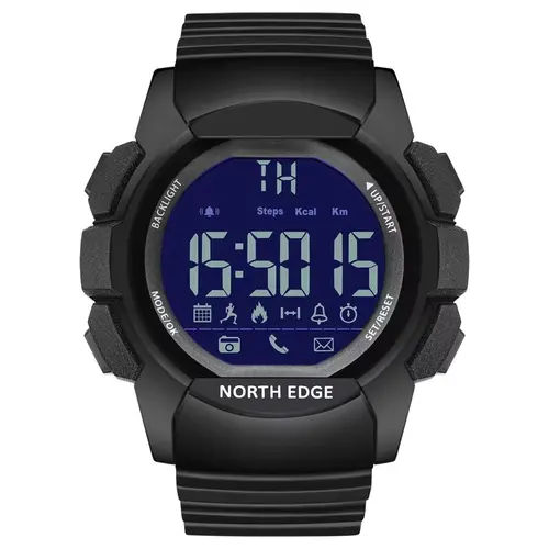 Reloj para hombre militar resistente al agua 100M NORTH EDGE reloj deportivo ejército Led cronómetros de pulsera digitales para hombre para IOS Android