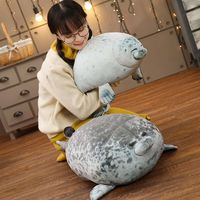 Soft Blob Seal Pillow Trendy Large Chubby Stuffed Animal Plush Toys Cute PP Cotton Gift for Boys Girls Children