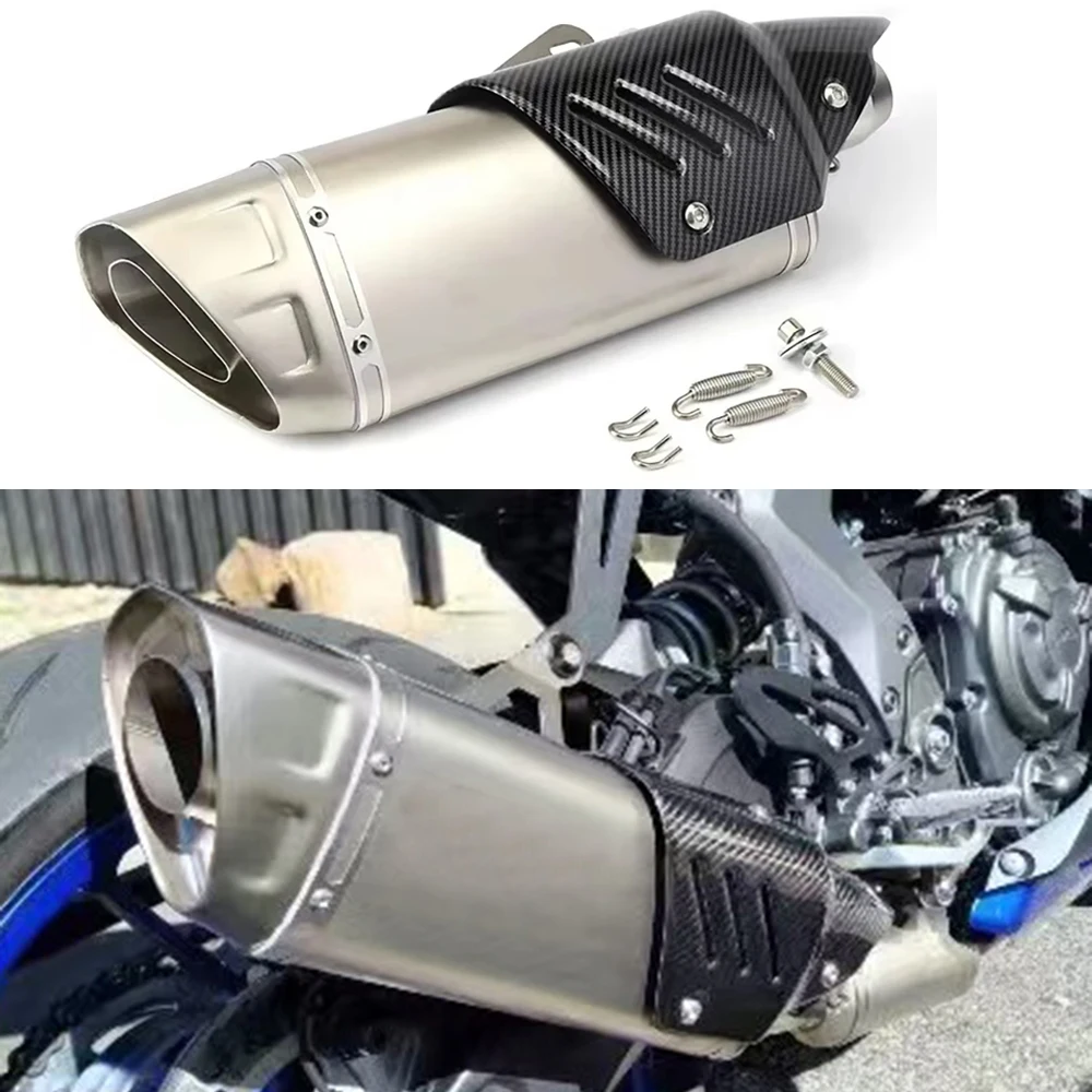 

51 мм универсальный Escape Moto Motorcross выхлопная труба мотоцикла глушитель велосипед для R3 R6 mt07 CBR650F CBR300 Z900 Z800