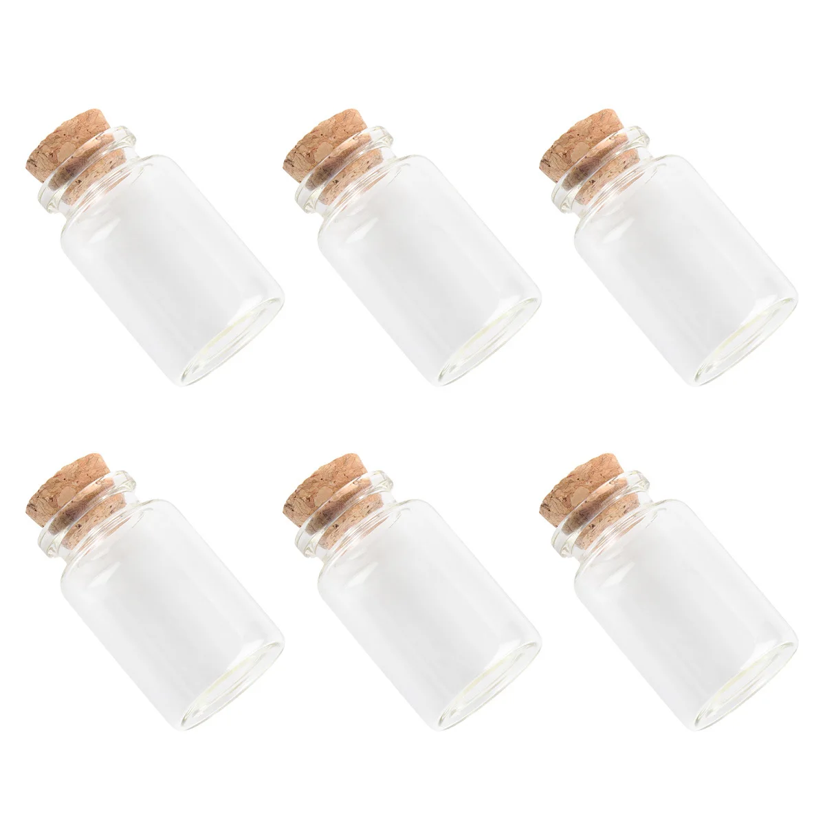 

6Pcs 120Ml Glass Containers for Spices Tea Coffee Clear Glass Bottle with Spoon Airtight Food Storage Jar Kitchen Pantry