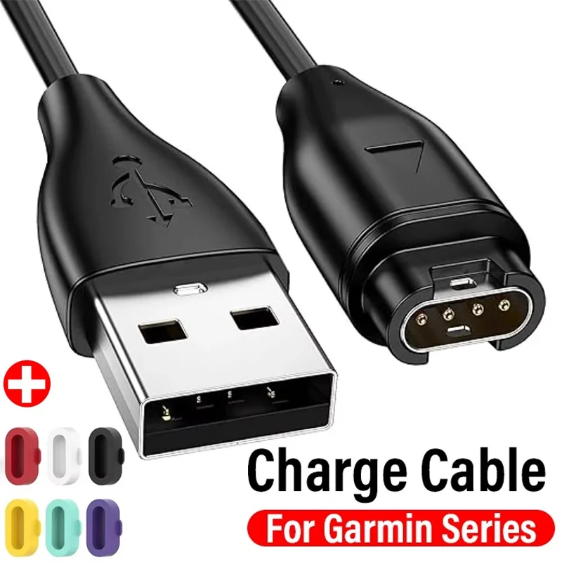 Cabo de Carregamento para Garmin Forerunner 965 955 945 935 745 265 255 55, Carregador USB para Smartwatch, Acessórios de Substituição