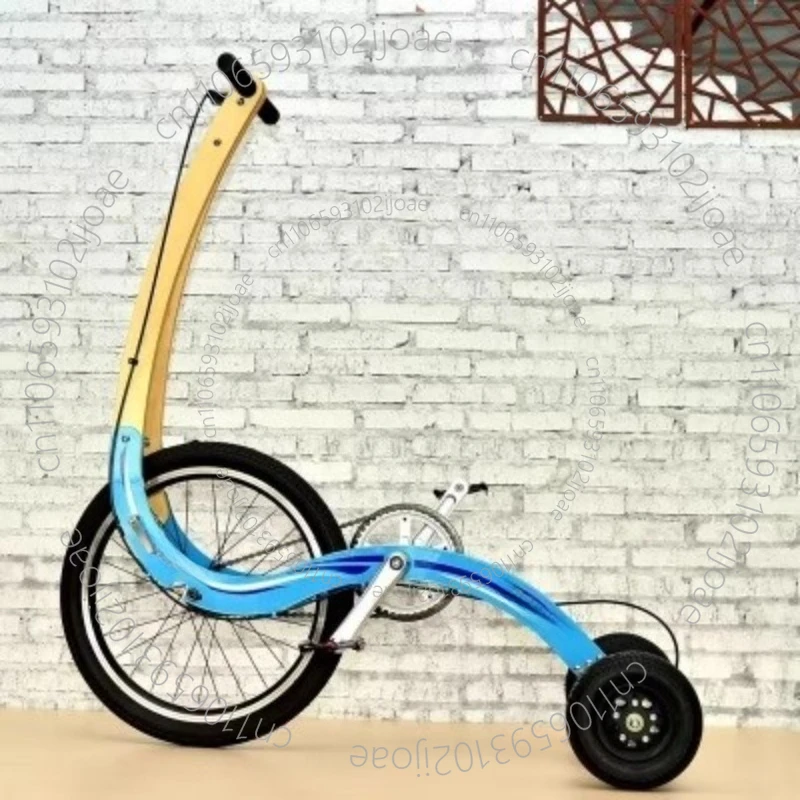 20 Inch Large Wheel Folding Fitness Standing Bike, Full Body Exercise, Half Bike Exercise, Balance Training
