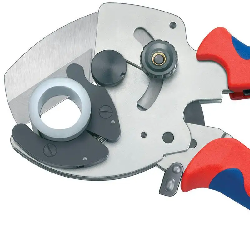 KNIPEX 90 25 40 Pipe Cutter 8-1/4 in. PVC Pipe Cut For Composite and Plastic Pipes