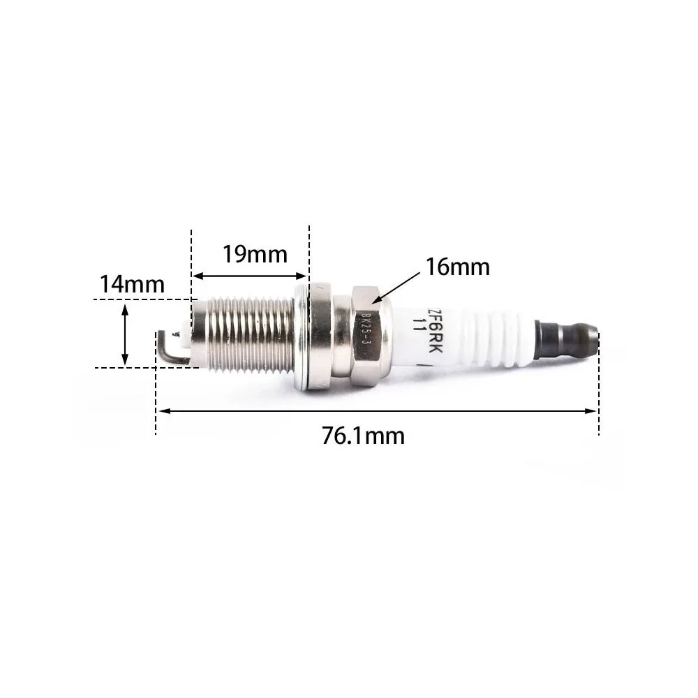 New 4pcs IZFR6K-11S 5266 Iridium Spark Plug For Honda Civic 2006 2007 2008 2009 2010 2011 1.8  9807B-561BW IZFR6K11S