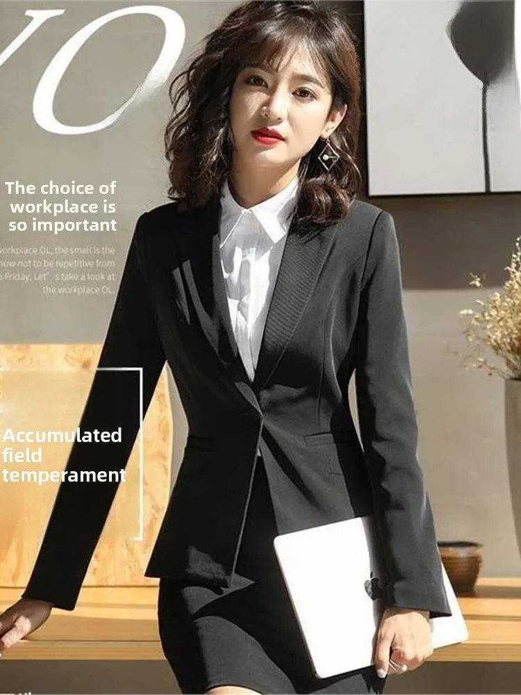 

Busin Повседневный женский костюм Bla Slim Fit Жилет ort Sve Длинное пальто Спецодежда для интервью CleanFit Sle Китайский бренд