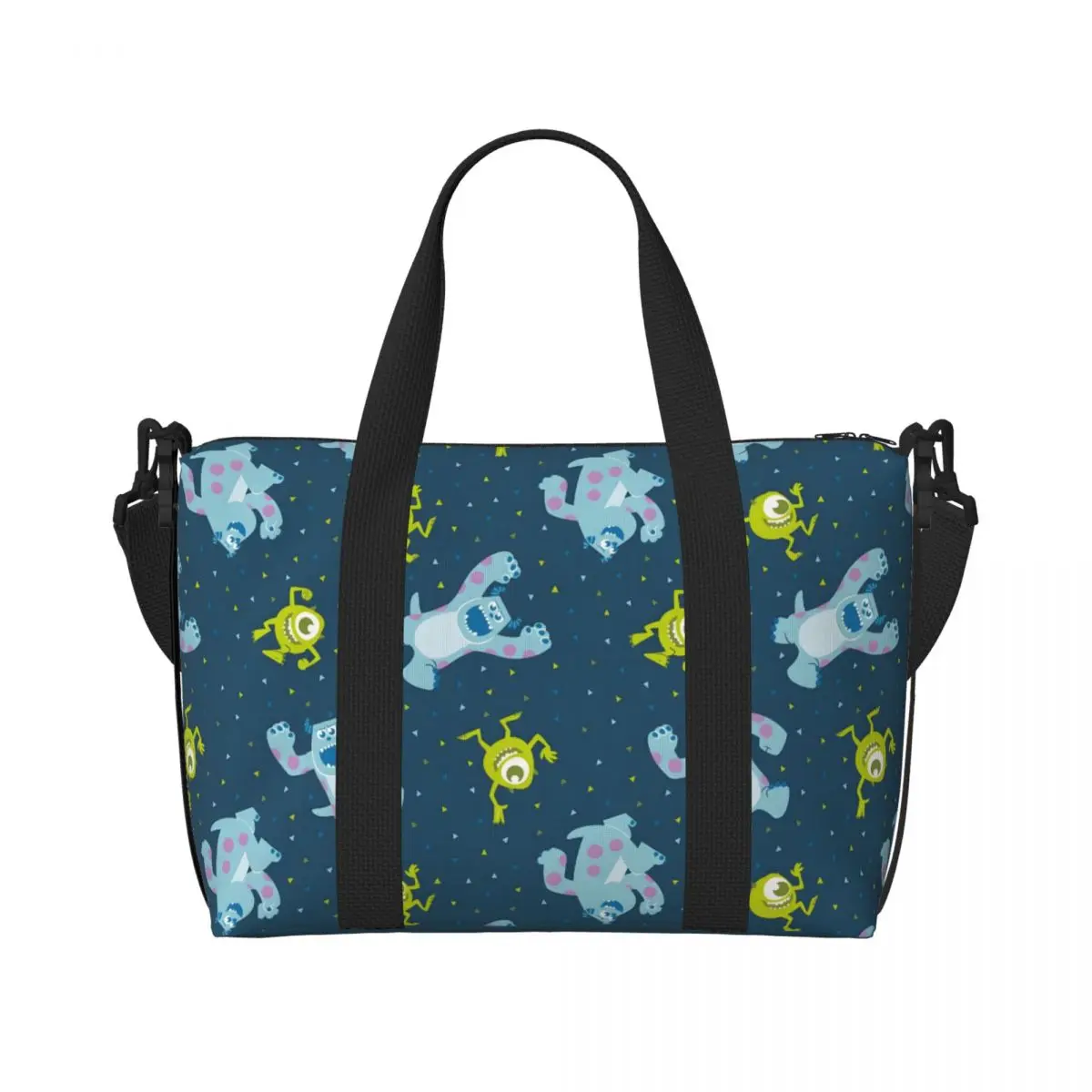 

Изготовленная на заказ сумка-тоут Университета монстров, женская большая вместительная дорожная сумка с монстрами в стиле аниме, пляжный спортзал, дорожная сумка на плечо