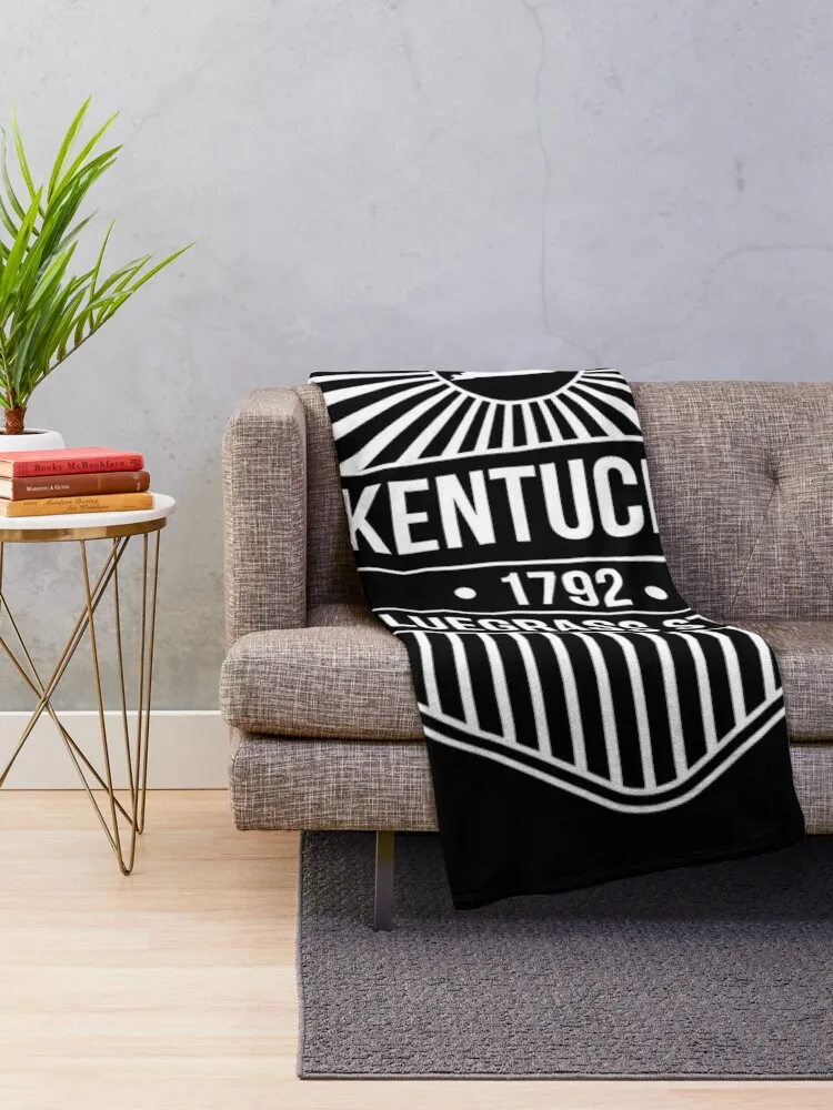 Kentucky State Motto design - Bluegrass State Throw Blanket Bed covers manga Winter beds Blankets