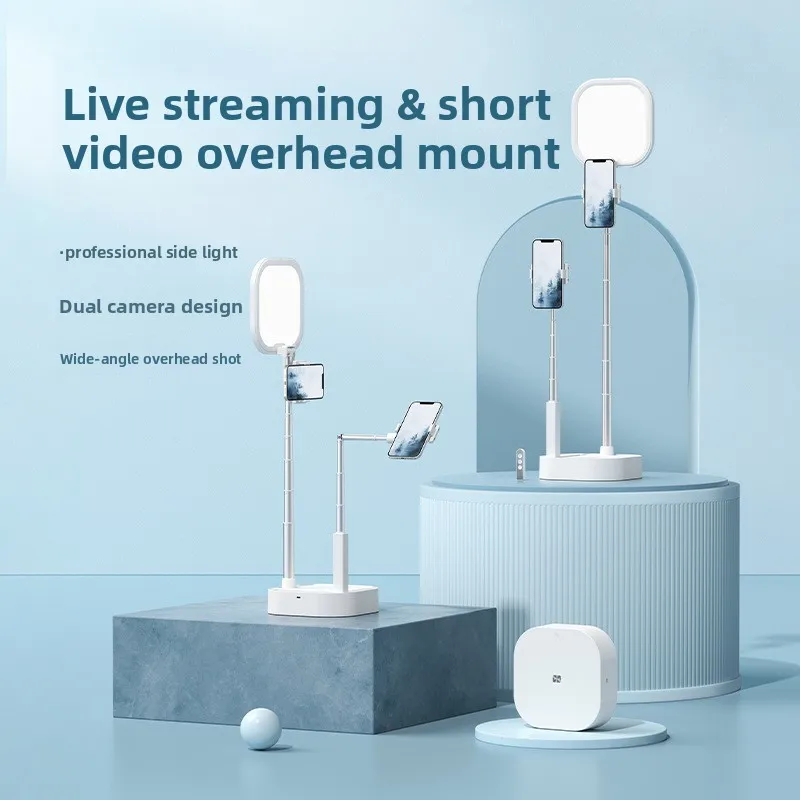 

Newdual-camera mobile phone overhead shooting stand desktop learning live broadcast stand with highappearance and multi-function