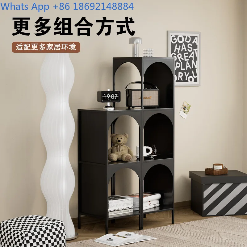 Creative Combination living room floor shelf iron bookcase corner storage cabinet display rack for home organization and space