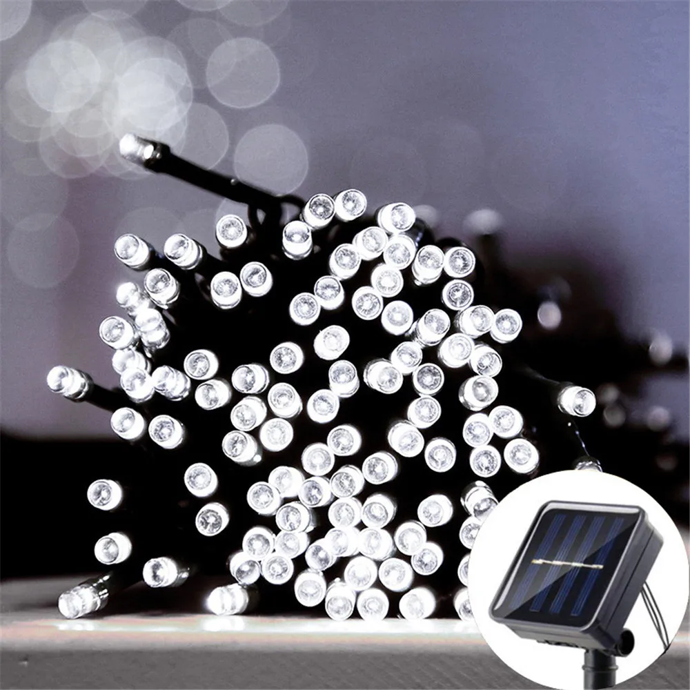 

Solar String Light Fairy Outdoor Garden Waterproof Lamp 2025 Christmas Garland Xmas Holiday Party Home Halloween Decoration