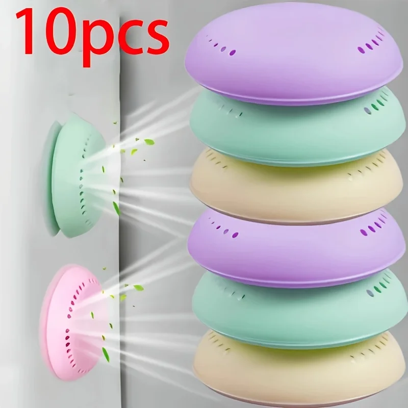 10 pack compressed solid air freshener - a long-lasting deodorizer with multiple fragrances and an additional casing, suitable f