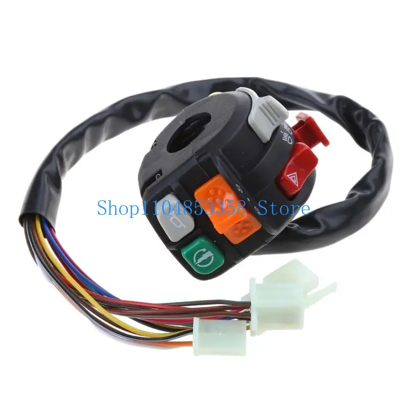 652F Multi-feature Handlebar Switches All-in-One Switches Combo for Motorbike 155