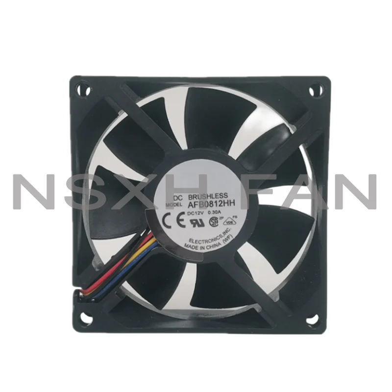 New AFB0812HH 8025 12V 0.30a 8cm Large Air Volume Durable Chassis Cooling Fan