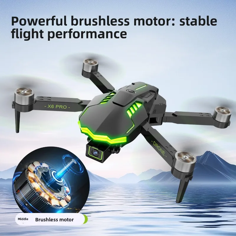 

X6 pro High-Definition Brushless Motor Aerial Photography Drone with Remote Control Upgraded Feel for Superior Performance