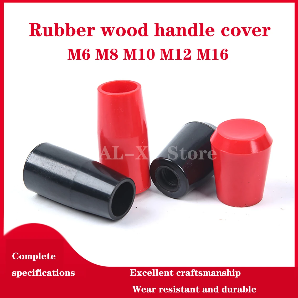 

Long Handle Cover Mechanical Control Rod Group Short Handle Cover Handle Rod Rubber Wood Handle Ball Red/Black M6 M8 M10 M12 M16