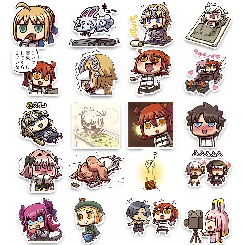 40 Stück Fate Kawaii Q-Version Anime-Aufkleber Altria Pendragon Mash Cartoon-Zubehör für Laptop, Skateboard, Motorrad, Notizbuch – Detail 3