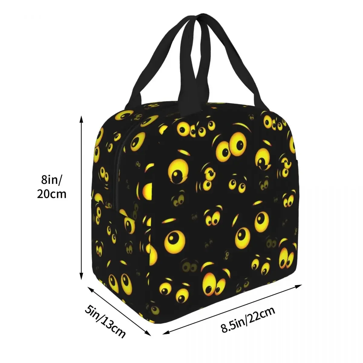 Horror Cartoon Eyes Insulated Lunch Bags Leakproof Lunch Container Thermal Bag Tote Lunch Box Work Outdoor Men Women