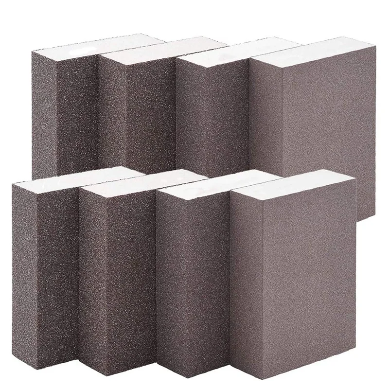 8Pack Sanding Sponges Coarse Fine Sanding Blocks In 60-220 Grits Sand Foam Sandpaper For Metal Wood Polish