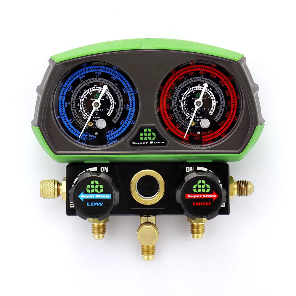 Manifold Pressure Gauge Sets ST-B268 Refrigeration Hvac Table Set Suit R22 R410a R404A R407C