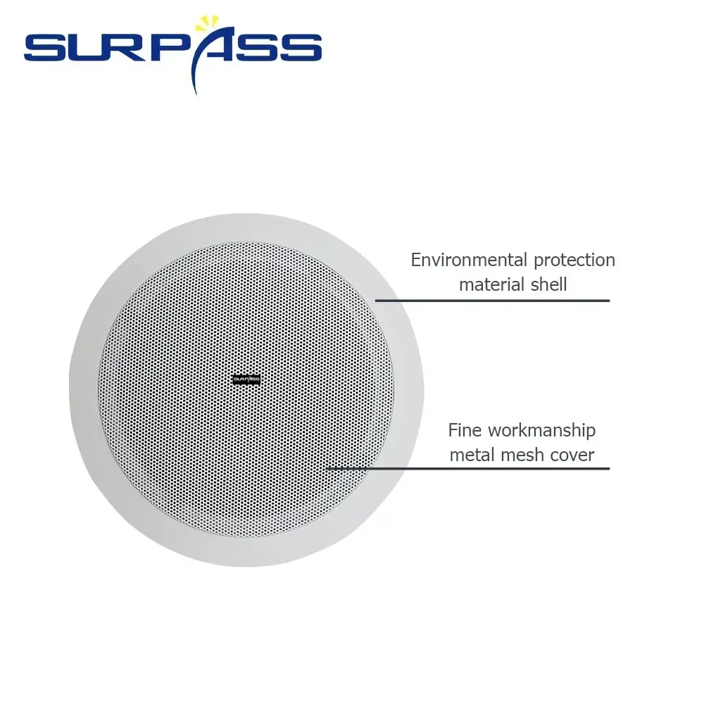 6inch Home Ceiling studio speaker 30W Recessed Passive Speaker Good In-ceiling Speaker System for HouseTheater Apartment monitor