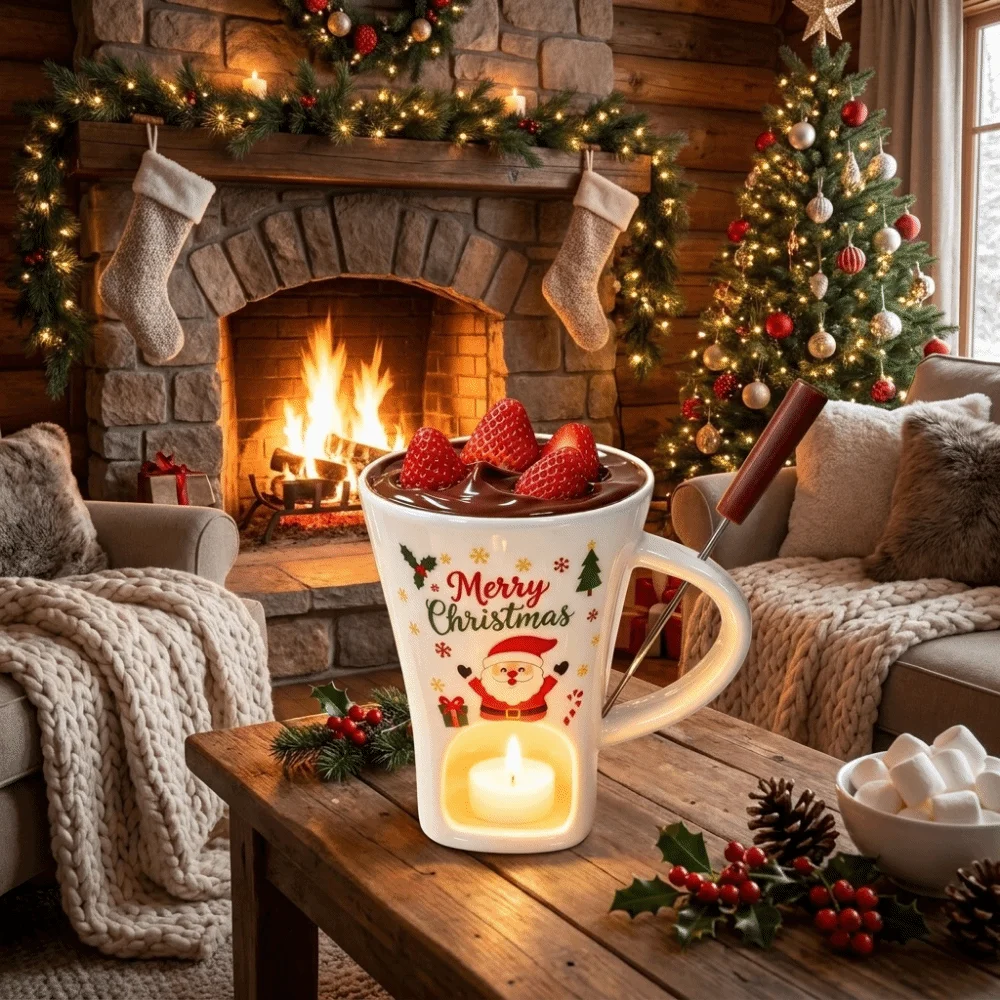 Ceramic Chocolate Melting Cup  - Fondue Pot Ceramic ulasan dan harga
