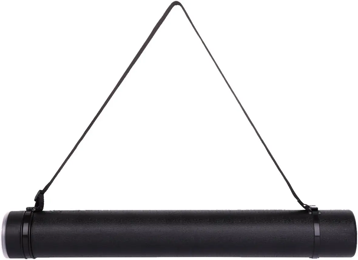 

Adjustable Poster Storage Tube 24-40 inch, Waterproof, Lightweight with Strap for Blueprints Artwork Maps