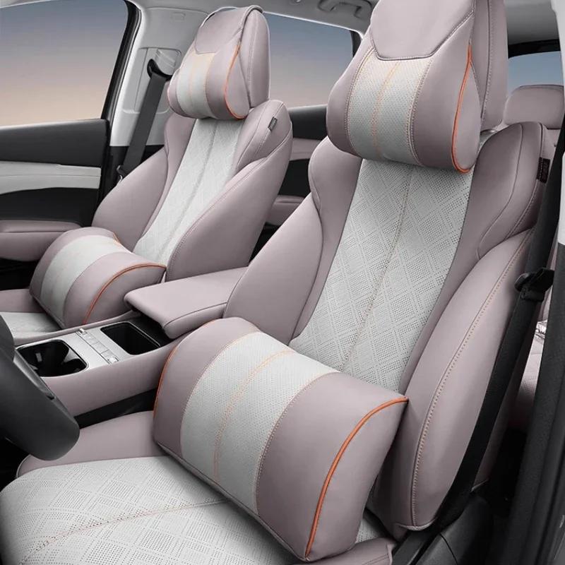 For BYD Atto 3 2022-2025 Headrest Waist Sports Seat Neck Pillow Car Cushion Accessories Body Kits Car Accessories Automobiles