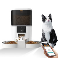 6L Cats Food Feeder Dog Smart Automatic Pet Feeder With Wifi Camera Automatic Feeder for Dog