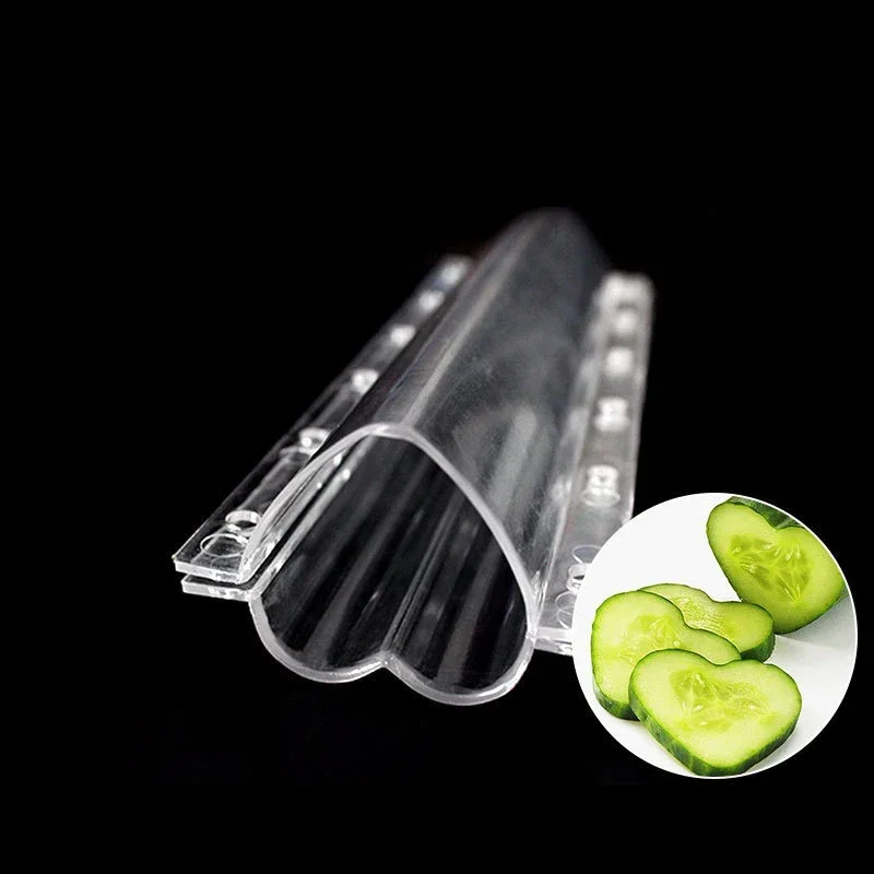 Plastic Cucumber Growth Forming Mold Heart/Star Fruit Shaped Mould Vegetable Growing Mold Transparent Garden Nursery Pot