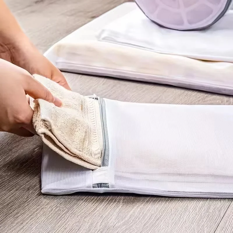 3pcs zipper mesh laundry bags, polyester laundry bags, fine mesh laundry baskets, washing machine laundry bags, bra bags