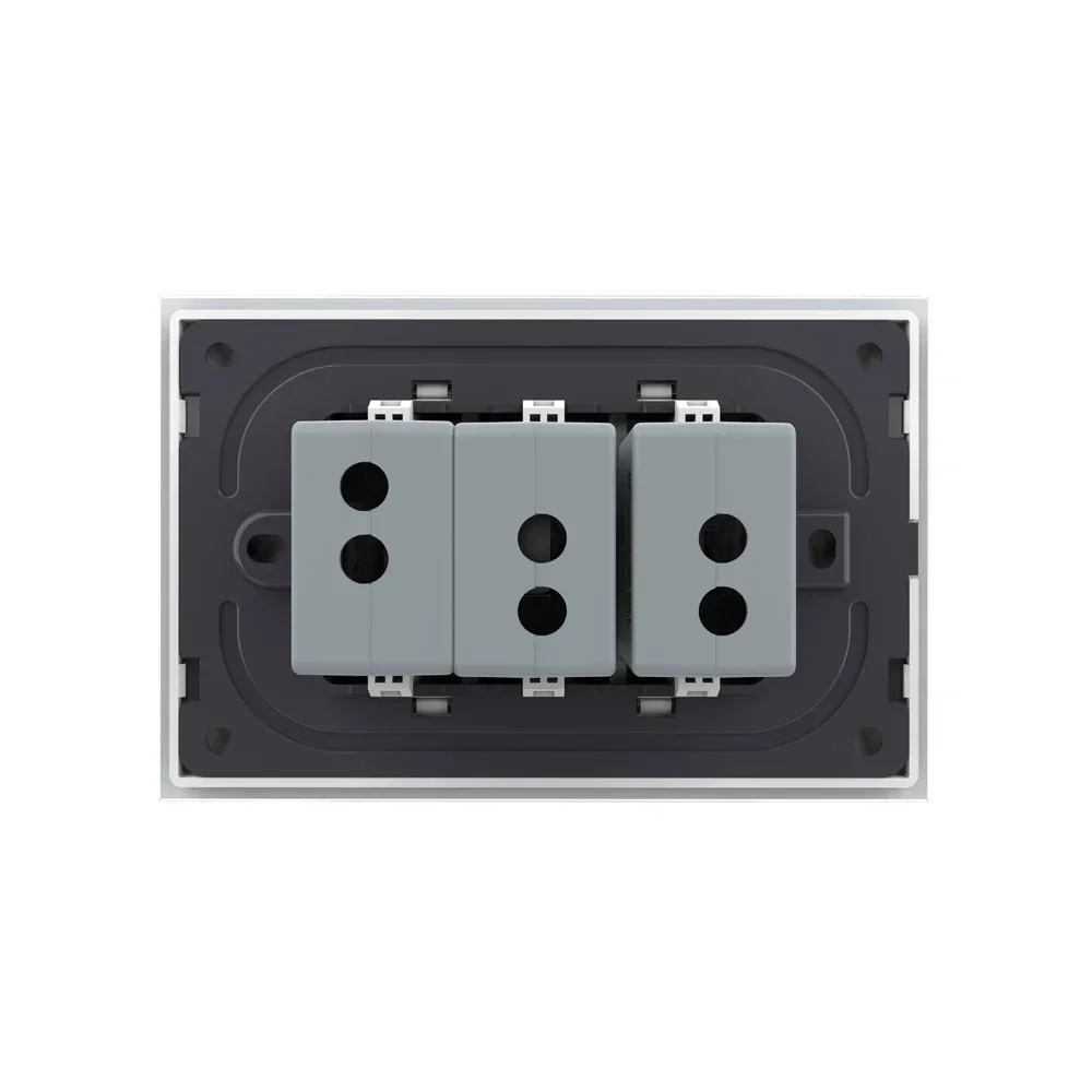 Livolo C9 US AU Standard 3 USB Charge Power Socket Plug، Pearl Crystal Glass Panel Outlet، VL-C9C3USB-11