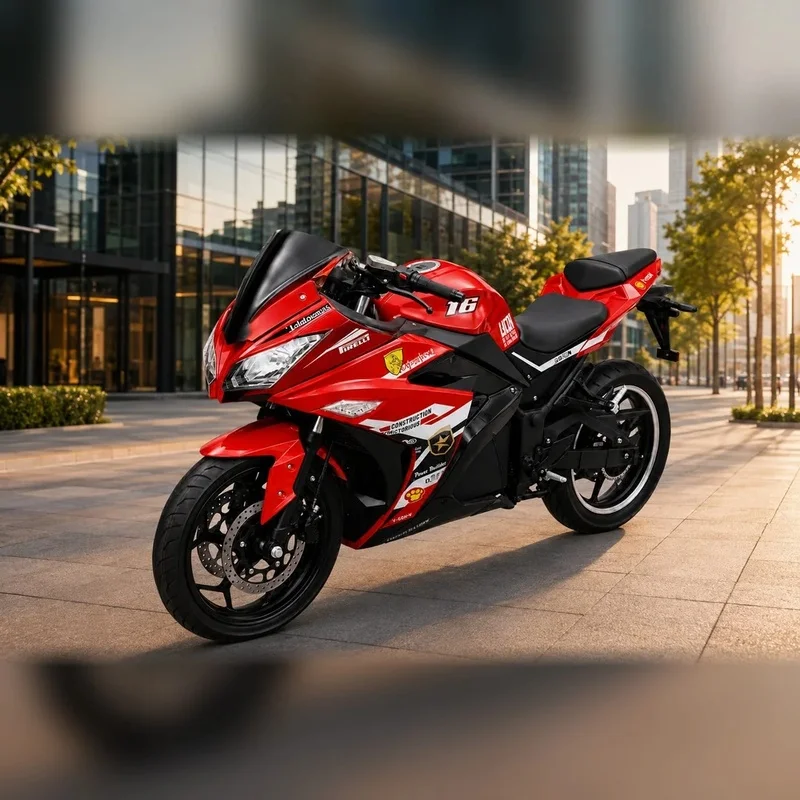 Sport Touring Motorcycle Adult Riders With 3000W Motor Large Wheels and Front Rear Disc Brakes System