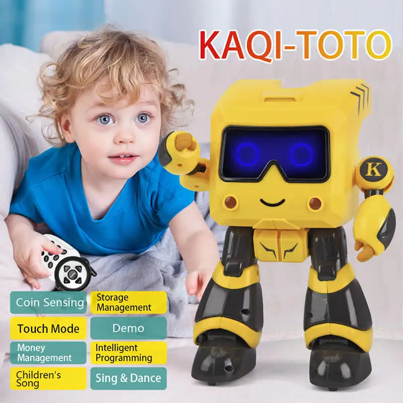 Robot Edukasi Musik JJRC K17 yang Dapat Diprogram, Mainan Anak dengan Remote Control dan Bertenaga Baterai
