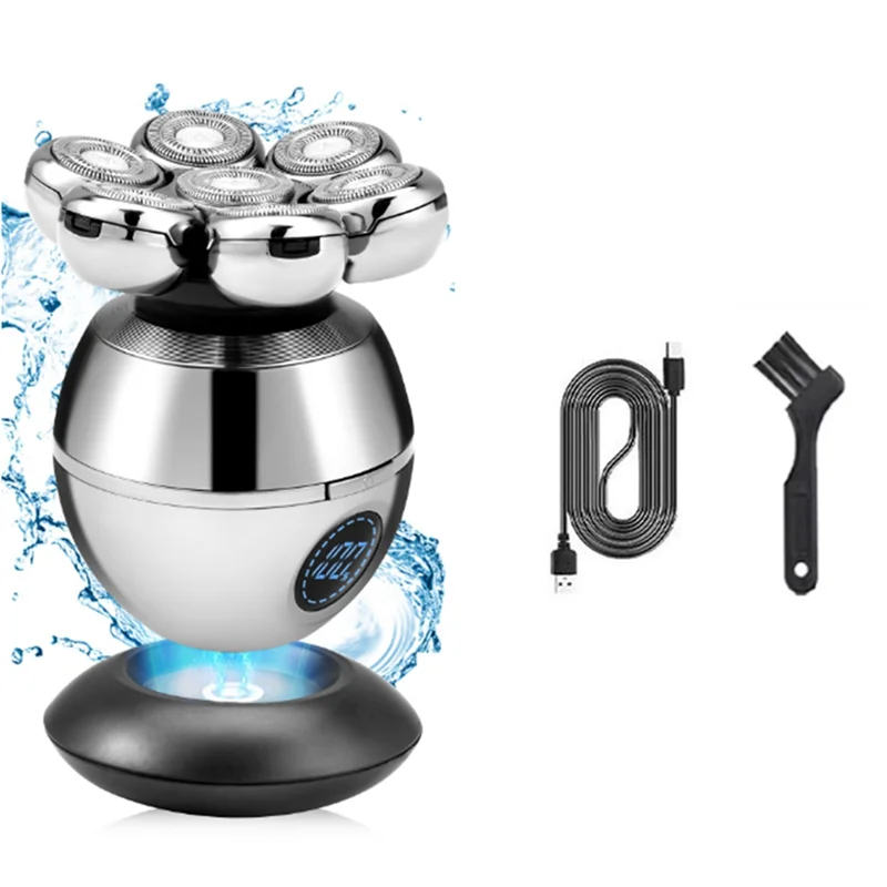 ABKR-Electric Head Shaver For Bald Men 7D Floating Cutter Beard Trimmer Clipper Waterproof Shaving USB Charging Trimmer