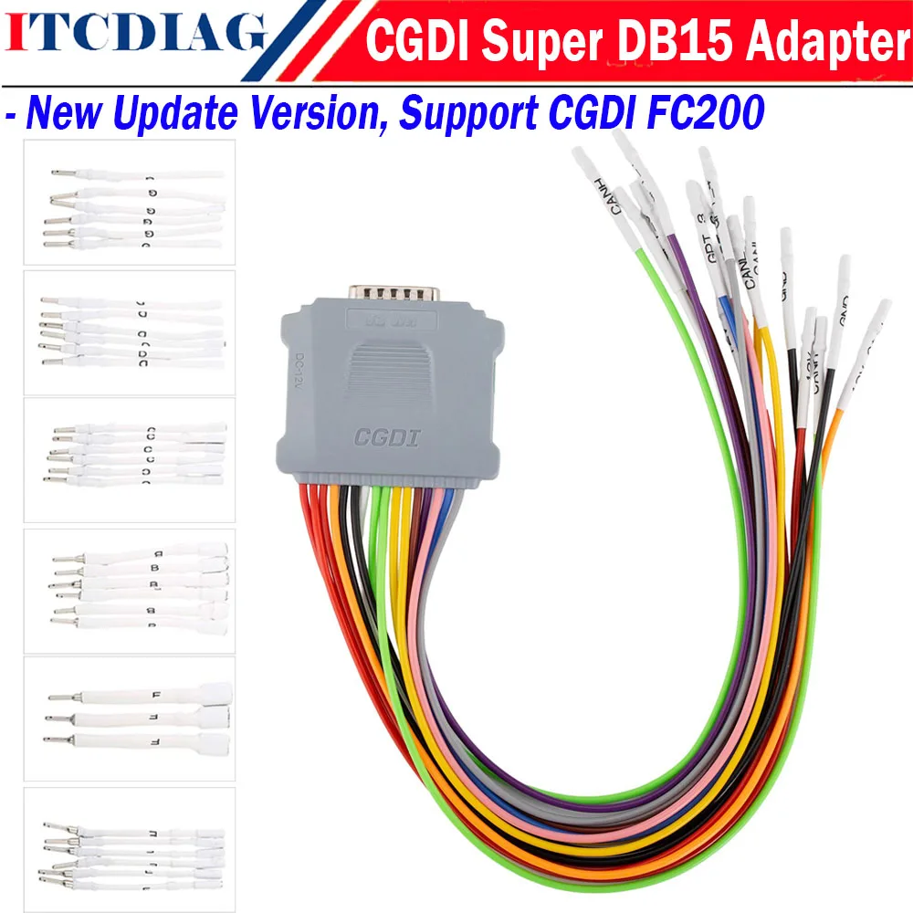 CGDI FC200 Super DB15 Kabelbaum 16PIN Jumper-Kabel mit neuer 12V-Steuerung & GPT-4-Unterstützung B48 B58 ECU ohne Öffnen zum Entschlüsseln & Lesen/Schreiben – Detail 3
